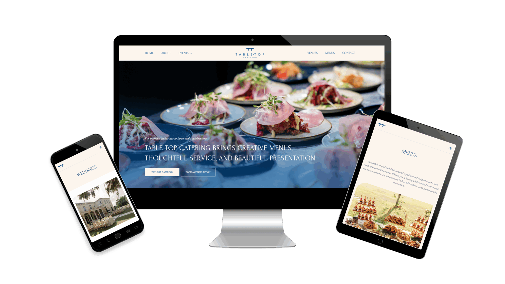 Table Top Catering website